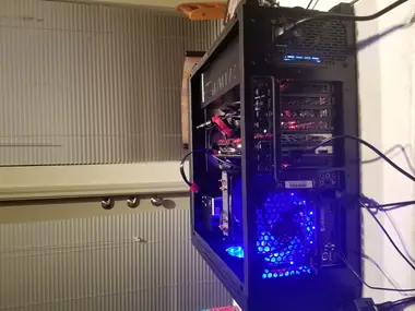 Custom build with case lighting