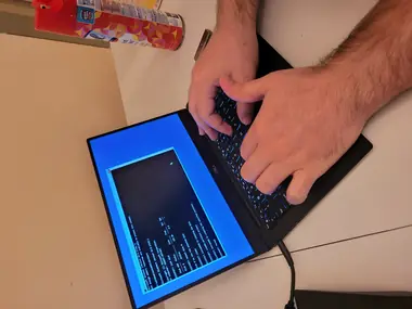 Diagnostics running on a laptop